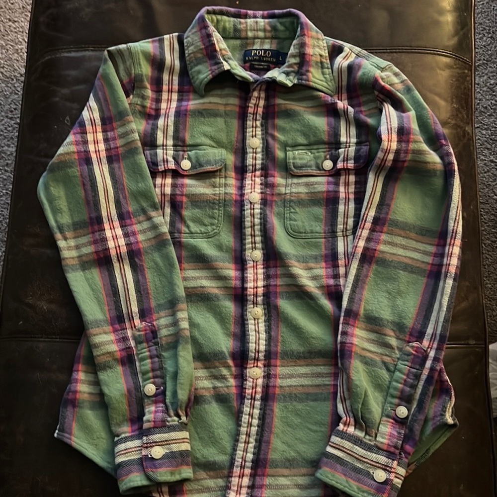 Womens polo flannel